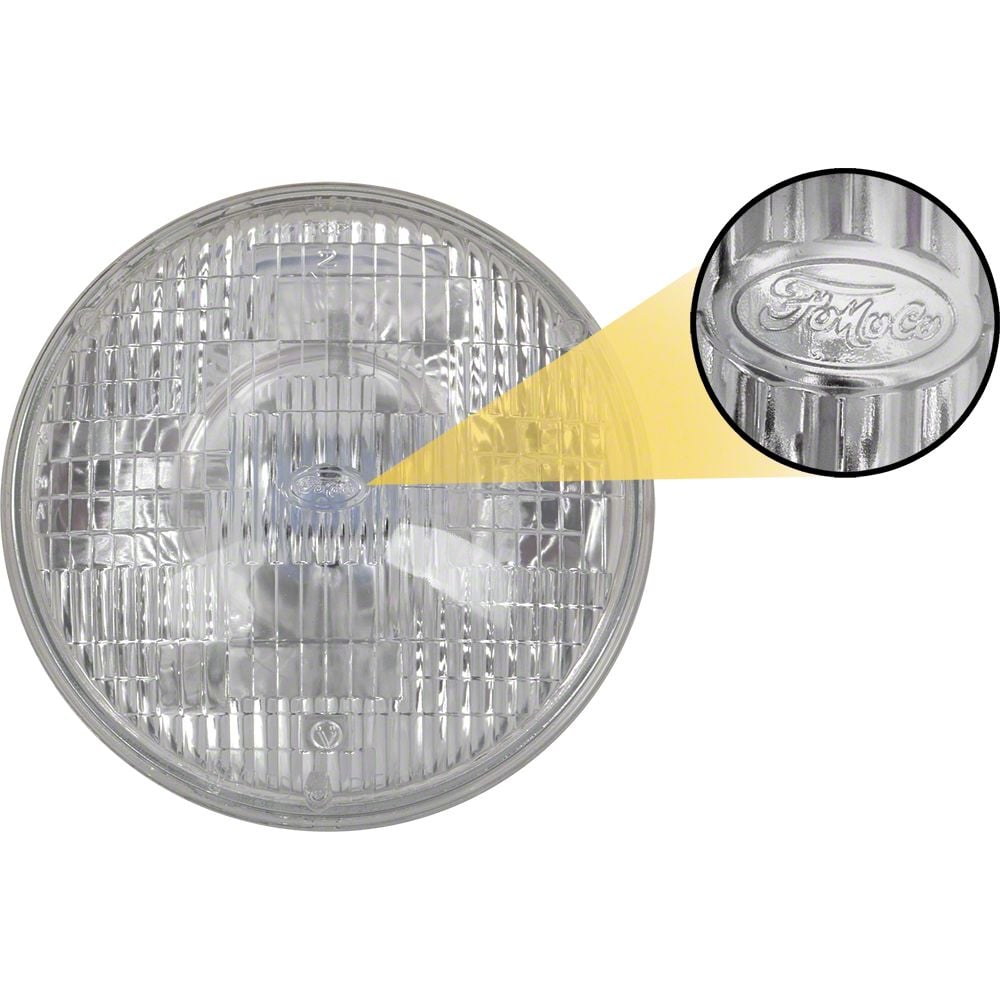 Ecklers Mustang Round Halogen Sealed Beam Headlamp Fomoco