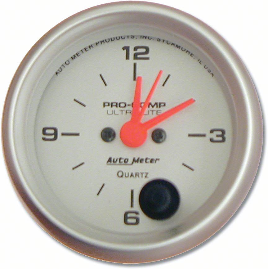 Auto Meter Ecklers Ultra Lite Series Inch Hour Clock