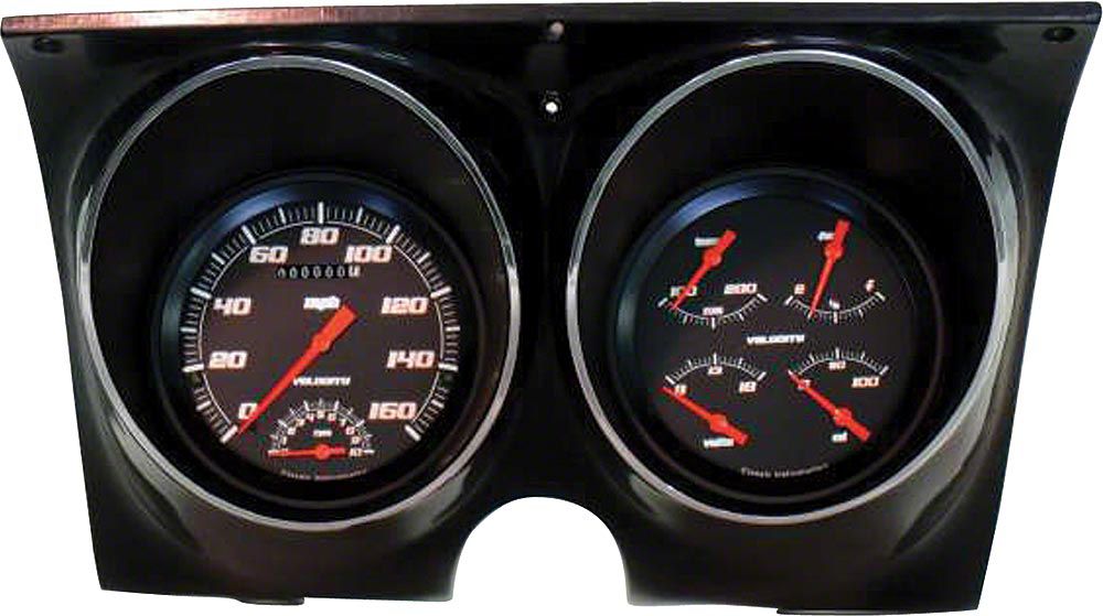 Classic Instruments Ecklers Camaro Updated Gauge Kit Velocity Black