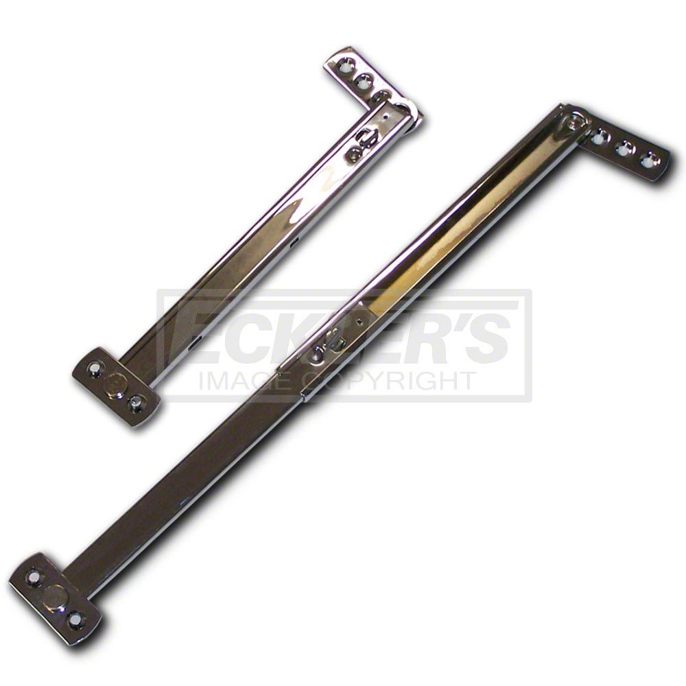 Ecklers Chevy Wagon Liftgate Supports Chrome 1955 1957