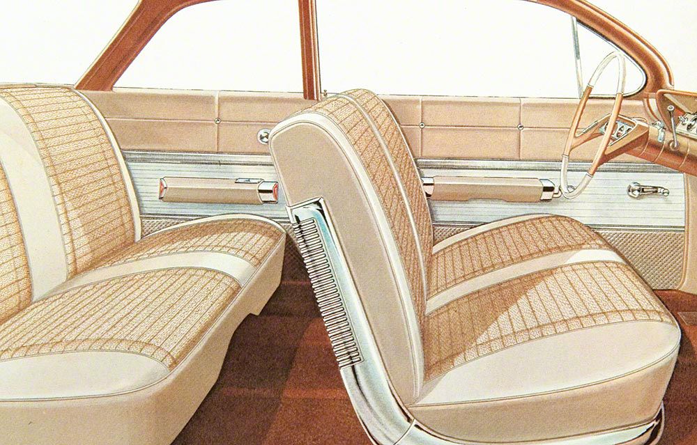 Ecklers Full Size Chevy Seat Cover Set 2 Door Sedan Impala 1961