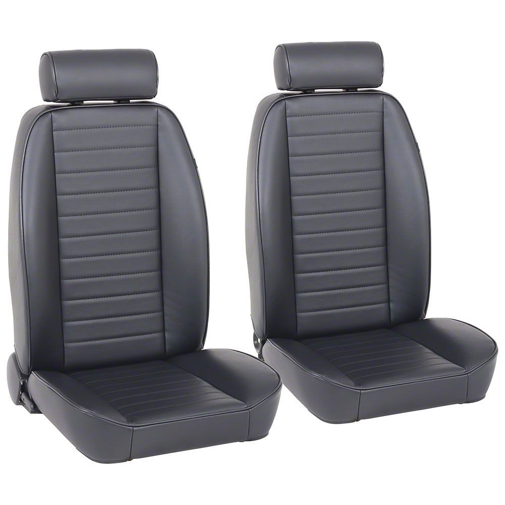 TMI Ecklers Classic So Cal Bucket Seats With Mini Headrest Black Yukon