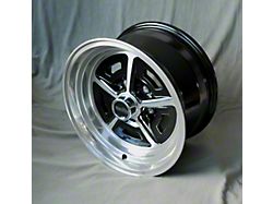 Magnum 500 Style Black/Diamond Cut Wheel; 15x8; 0mm Offset (70-81 Camaro)