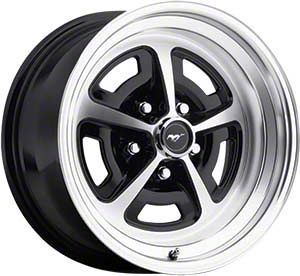 15 x 7 Legendary Magnum 500 Aluminum Alloy Wheel with Gloss Black and  Machined Finish, 5 x 4.5 Bolt Pattern