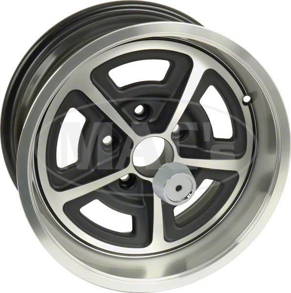 Ecklers 15 x 7 Legendary Magnum 500 Aluminum Alloy Wheel with Gloss Black  and Machined Finish, 5 x 4.5 Bolt Pattern