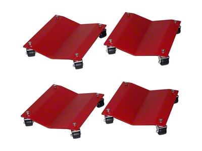 Auto Dollies; 16x16-Inch; Set of Four