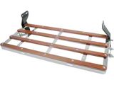 1928-1931 Ford Model A Luggage Rack, Chrome Plated With Wood Strips