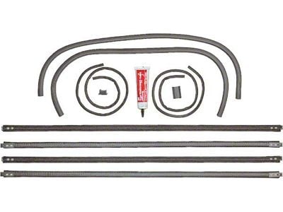 1928-1931 Model A Front Door Window Channel Kit For Both Doors