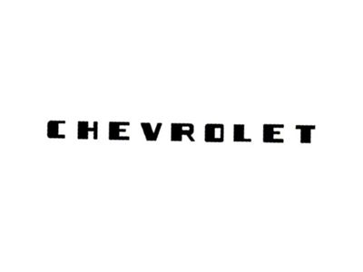 Dash Decal Chev, Black 47-51