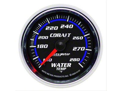 Auto Meter Cobalt Series 2-1/16-Inch Voltmeter Gauge; 8-18V