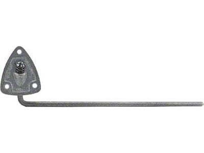 1948-52 Ford Pickup Sun Visor Arm And Bracket, Plain Steel