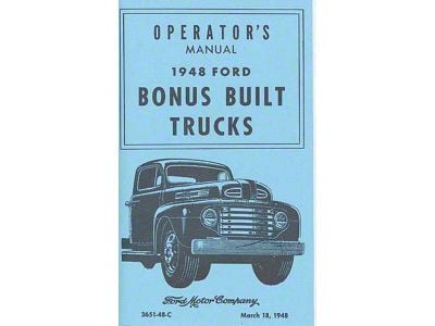 1948 Bonus Built Trucks Operator's Manual - 76 Pages