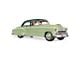 1949-1951 Chevy Open Rear Vent Glass, Styleline 210 4-Door Sedan