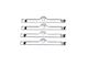 1949-1954 Chevy 4404 Chrome Valve Cover Hold-Down Tabs Small Block Chevy 4-Pack