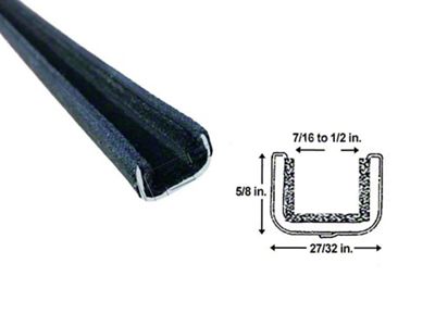 1950-1963 Chevy-GMC Flexible Window Channel, Metro Moulded Parts