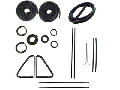 51-53 GM Trk Complete Weatherstrip Kit W/Chr