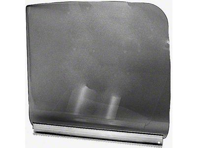 1951-1954 Chevy-GMC Truck Door Glass Installed In Channel-Grey Tinted Glass, Left