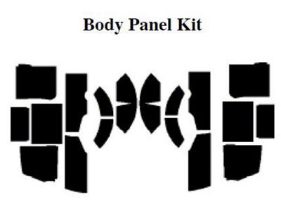 1953-55 Ford Pickup AcoustiSHIELD, Body Panel Insulation Kit, Panel Delivery