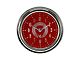 Classic Instruments 1955-1956 Chevy Classic Instruments Clock V8 Red Steelie, 2 5/8