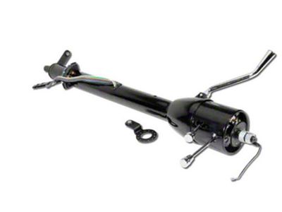 1955-1956 Chevy-GMC Truck Tilt Steering Column, Automatic Column Shift-Black Powdercoat