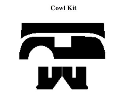 1955-1956 Ford Thunderbird Insulation Kit, Cowl Kit