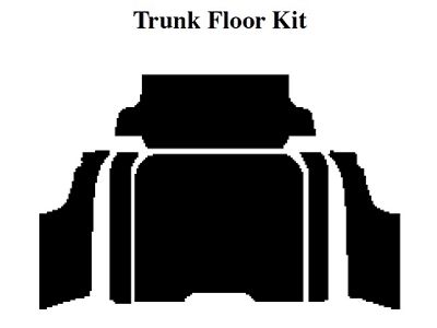 1955-1956 Ford Thunderbird Insulation Kit, Trunk Floor Kit