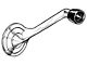 OPR 1955-1956 Ford Thunderbird Window Crank Handle, Chrome With Black Knob, Includes C Clip