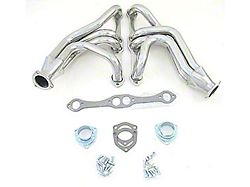 1955-1957 Chevy Exhaust Headers, Steel With Silver Ceramic Coated Finish, Small Block