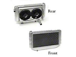 ComboUnit CrossFlow Radiator; 2-Row (55-57 150, 210, Bel Air, Nomad)