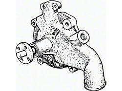 1955-1957 Ford Thunderbird Water Pump, New, Includes Pump To Spacer Gasket