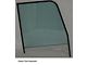 1955-1959 Chevy-GMC Truck Door Glass Assembly With Black Frame-Green Tinted Glass, Left