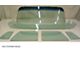 1955-1959 Chevy-GMC Truck Glass Kit, Deluxe/Large Back Glass-Green With Shade Band