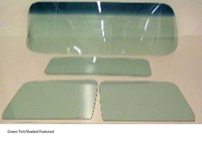 1955-1959 Chevy-GMC Truck Glass Kit, Small Back Glass, Vent Window Delete-Clear