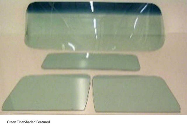 1955-1959 Chevy-GMC Truck Glass Kit, Small Back Glass, Vent Window Delete-Clear