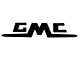 1955-1962 GMC Truck Tailgate Letters, Stepside, Black