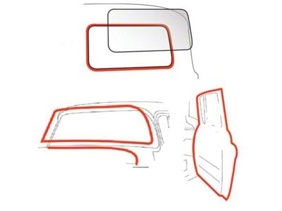 1955-59 Chevy-GMC Truck Basic Weather Strip Kit