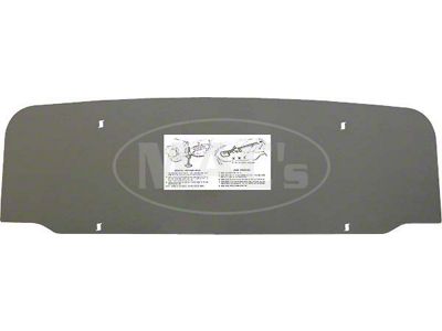 Trunk Divider Panel/ Die-cut/ Painted Gray