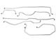 1955L-1956 Chevy-GMC Truck 2/4WD Standard Cab Shortbed Manual Drum Brake Line Set 6pc, OE Steel