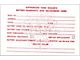 1956-1957 Ford Thunderbird Battery Warranty Card