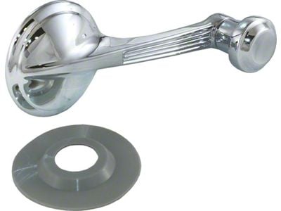 Window Crank Handle; Chrome (56-62 Corvette C1)