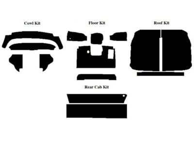 1956 Ford Pickup AcoustiSHIELD, Complete Cab Insulation Kit