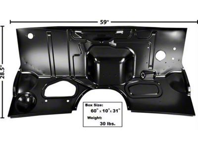 1956 Ford Pickup Truck Firewall - 1-piece - With Heater Hole