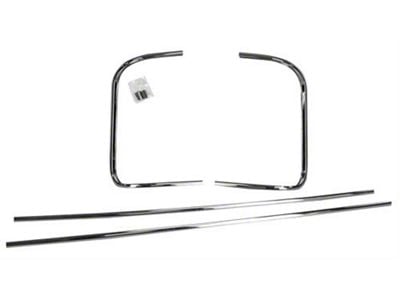 1956 Ford Pickup Truck Rear Window Moulding Set - Aluminum