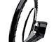 15-Inch Steering Wheel; Black with Chrome Horn Ring (1957 150, 210, Bel Air, Nomad)