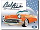 1957 Chevy Bel Air Tin Sign 50th Anniversary