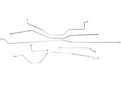 1958-1959 Chevy-GMC Truck 2/4WD Standard Cab Shortbed Manual Drum Brake Line Set 6pc, OE Steel