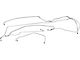 1958-59 Chevy-GMC Truck Brake Line Kit Short Bed