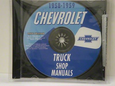 1958-1959 Chevrolet Truck Shop Manuals (CD-ROM)