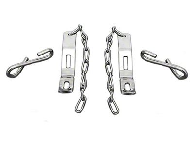 1958-66 Chevy-GMC Truck Tailgate Chains Stainless Steel Polished Fleet Side