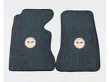 1959-1962 Corvette Tuxedo Floor Mats With Logo (Convertible)